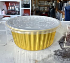 ENVASE ALUM NEGRO DORADO 930ML