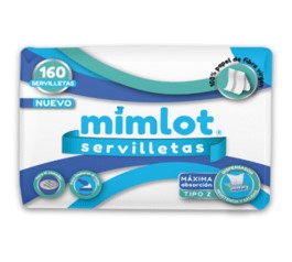 SERVILLETA MIMLOT 20X160UND BTO