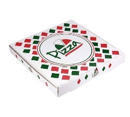 CAJA PIZZA 25X25 BLANCA ARANT 50 UND