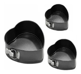 MOLDE 24.26.28CM CORAZON CON PRENSADOR