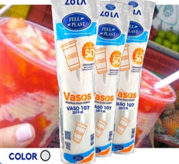 VASO DESECHABLE V107 FULLPLAST 20X50UND