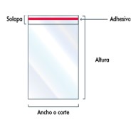 BOLSA PTC SOLAPA 23X30+4 1X1000 UND