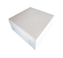 CAJA DE TORTA BLANCA 25x25x10 100UNDS